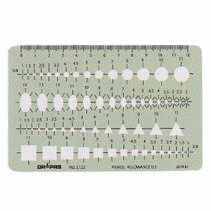 ドラパス テンプレート E221 楕円定規 5度 & 10度 31221