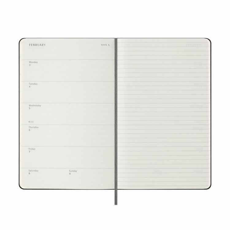 モレスキン 手帳 MOLESKINE ハードカバー Xラージ 週間レフト サファイアブルー ウィークリー 2022年7月-2023年12月  18ヶ月ダイアリー