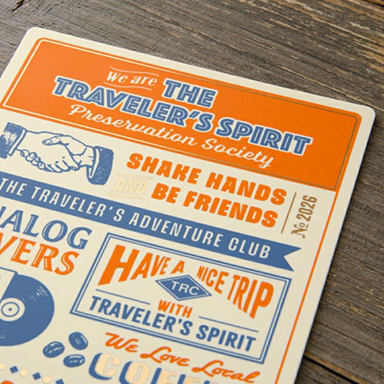 2026年 限定品 トラベラーズノート TRAVELER'S Notebook 下敷 通常