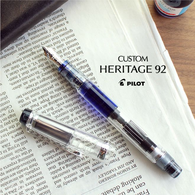 パイロット Pilot 万年筆 カスタム ヘリテイジ92 万年筆 スケルトン Fkvh 15srs Nc F Fkvh 15srs Nc Fm Fkvh 15srs Nc M Fkvh 15srs Nc B 通販 文房具の和気文具