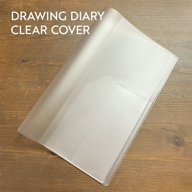 【手帳カバー】【ドローイングプラス】 Drawing Plus ダイアリーカバー クリア Diary Cover Clear（透明） 通販  文房具の和気文具