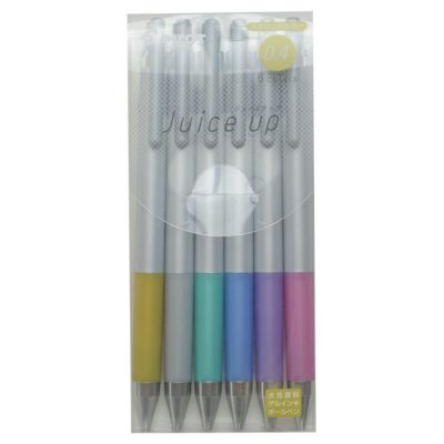 パイロット PILOT ゲルインキボールペン ジュース アップ 04 メタリック 6色セット[超極細 0.4mm] 通販 文房具の和気文具