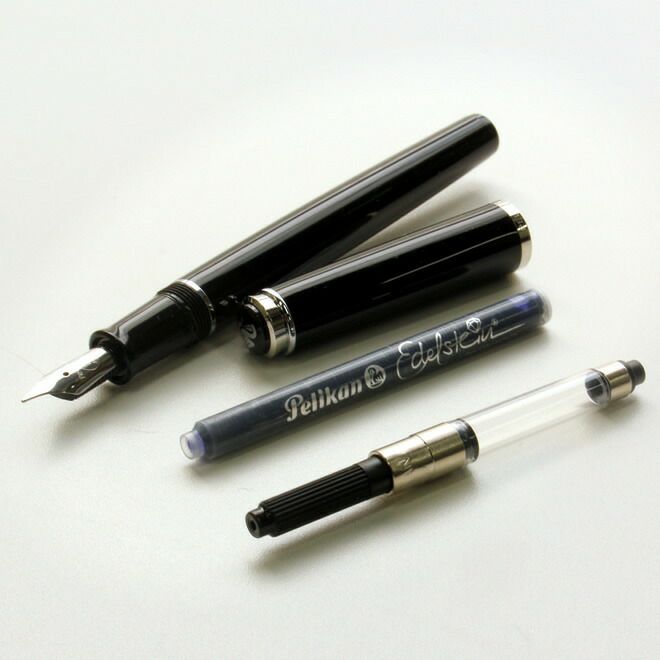 ペリカン Pelikan クラシックP200 ブラック ゴールド 万年筆