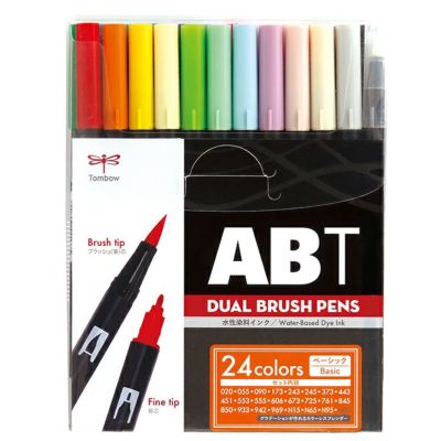 トンボ鉛筆 Tombow ABT 水性マーカーABT 6色セット デュアルブラッシュ