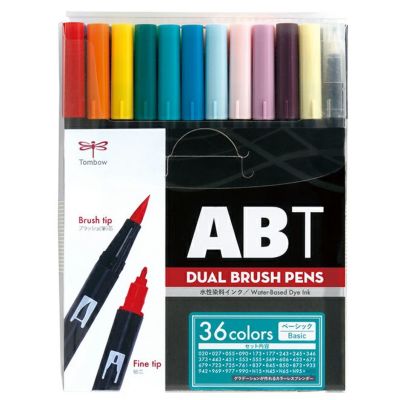 トンボ鉛筆 Tombow ABT 水性マーカーABT 6色セット デュアルブラッシュ