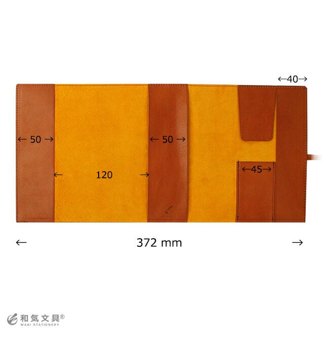 手帳カバー 革 和気文具オリジナル 本革カバー ロールタイプ JS