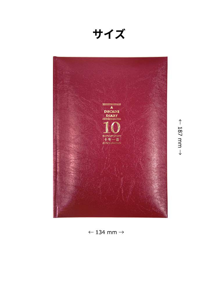 日記帳 10年日記 おしゃれ 名入れ 無料 アーティミス 十年一昔日記帳 B6 あすつく対応 数々の賞を受賞