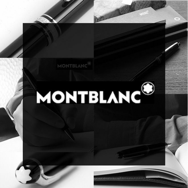 モンブラン MONTBLANC レザーペンケース 2本差し ペンケース