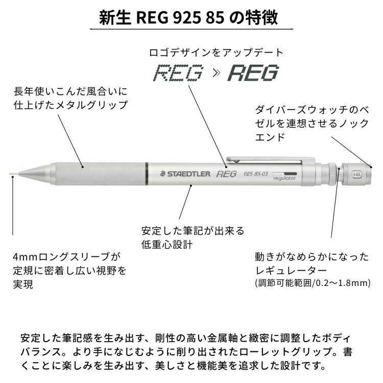 ステッドラー シャープペンシル レグ 復刻 STAEDTLER REG 0.3mm 0.5mm