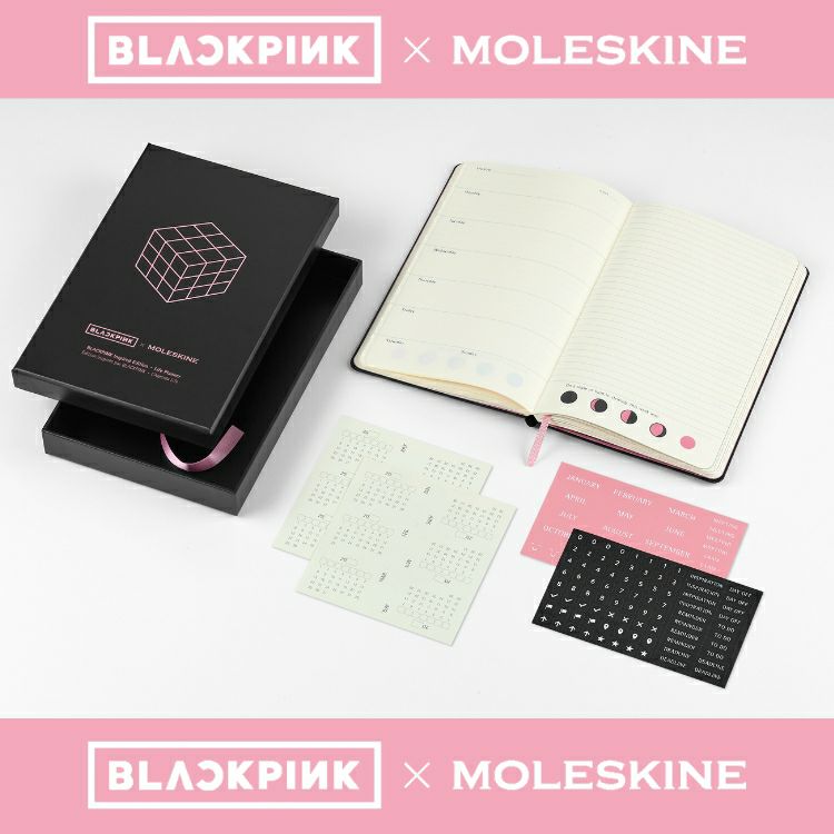 限定 モレスキン BLACKPINK 日付無しプランナー ラージサイズ BOX入